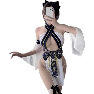 Women Sexy Anime Maid Cat Egyptian or Chinaese Classical Cosplay Outfit